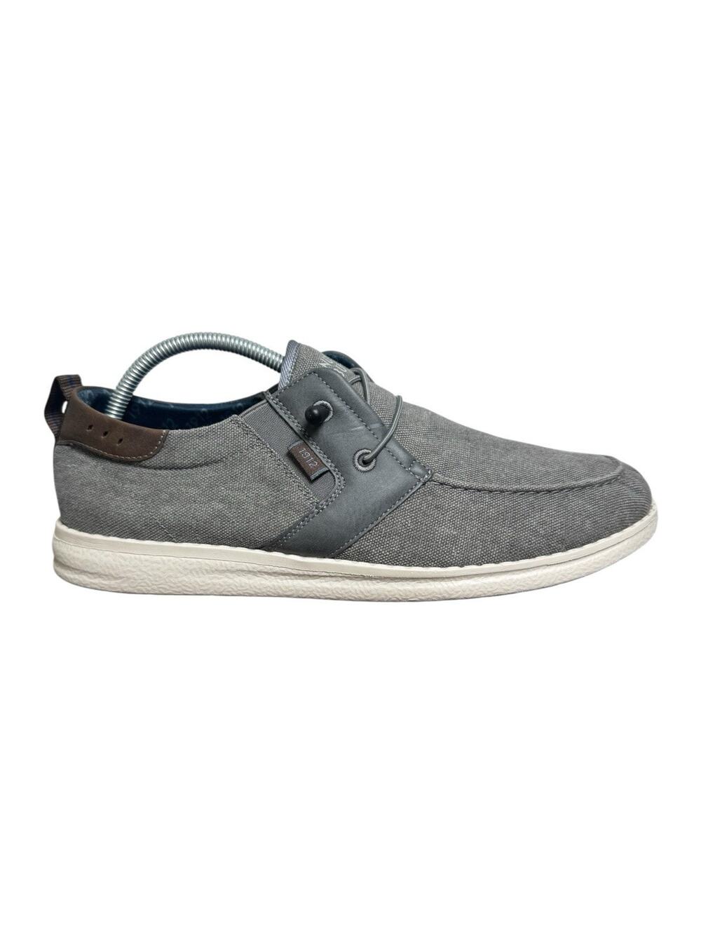 Nunn Bush Brewski Moc Toe Slip On Shoes Gray Knit Comfort Mens Size 11